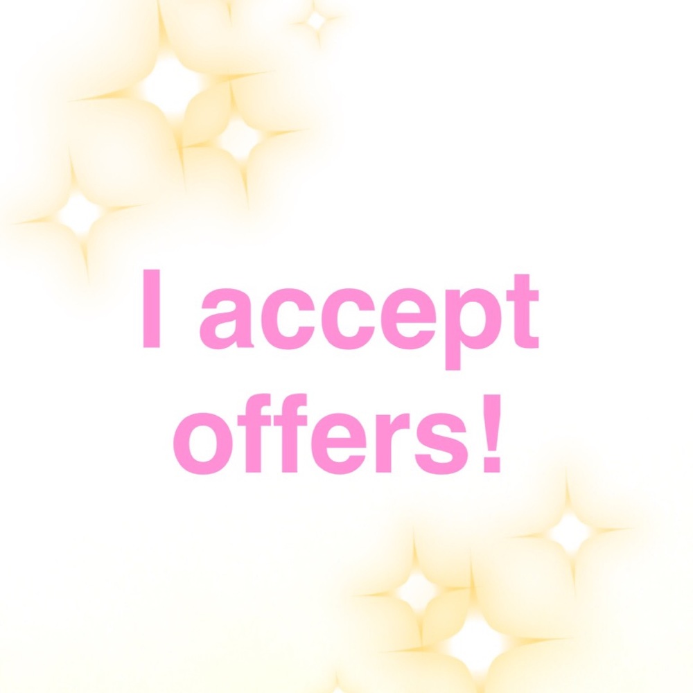 Feel free to leave me an offer!!